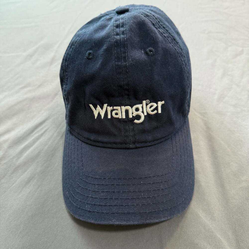 Wrangler Est. 1947 Navy Blue Embroidered Baseball Cap Hat